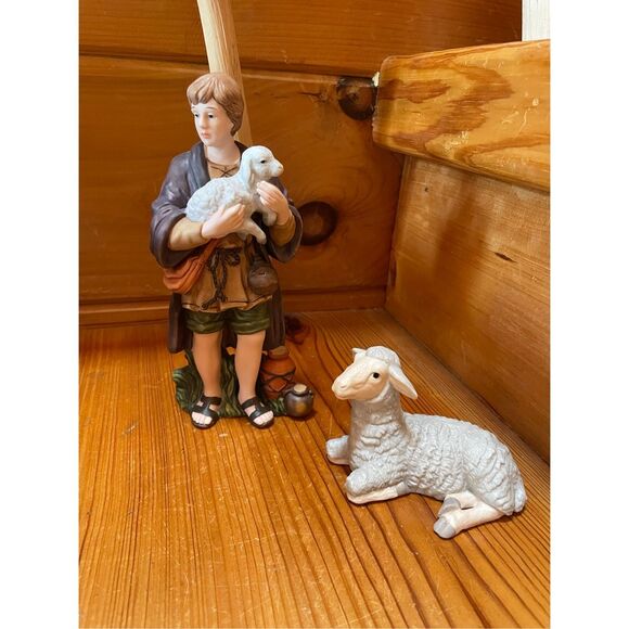 Kirkland Signature Shepard Boy With Lamb Figurine Replacement Nativity Set - Picture 1 of 4